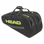 Head Base Racketbag M (6R) Black / Neon Yellow